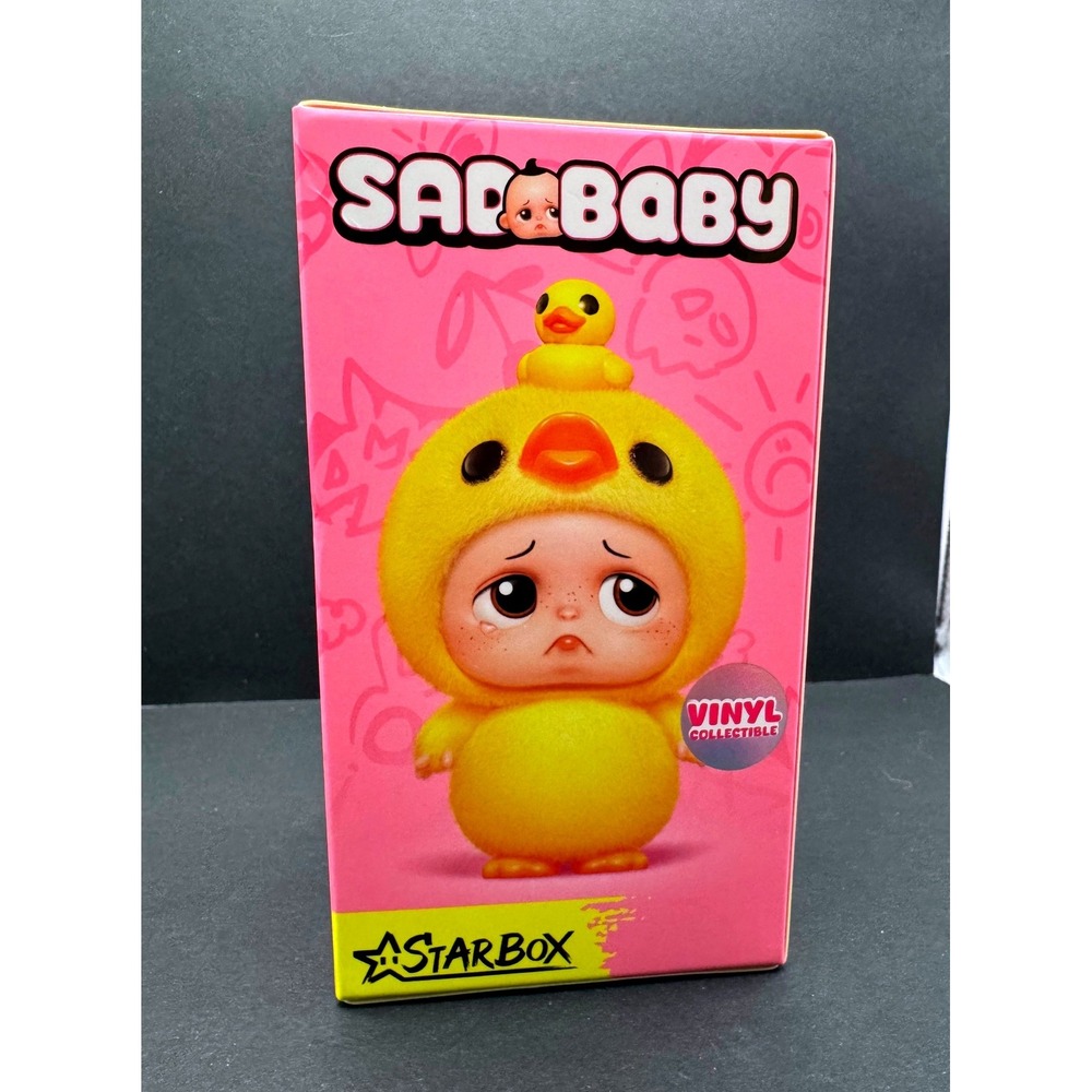 Starbox Sad Baby Vinyl Collectible Blind Box Mystery Figure Yellow Chick Series